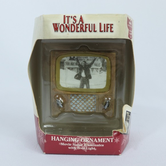 Enesco Other - Enesco‎ It's A Wonderful Life Vintage TV Movie Scene Hanging Ornament 2003